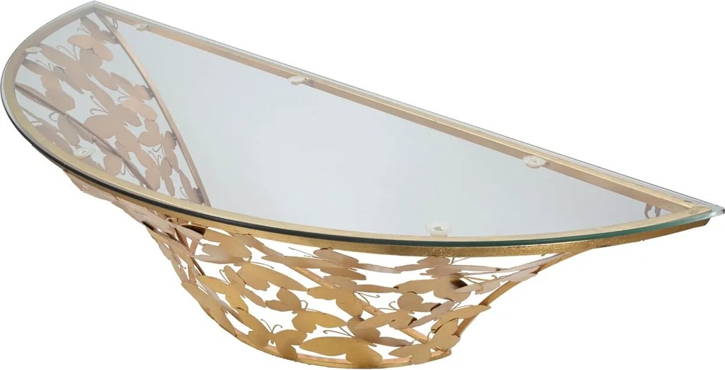 Consola Butterflies, Mauro Ferretti, 120x40.5x37.2 cm, fier, auriu
