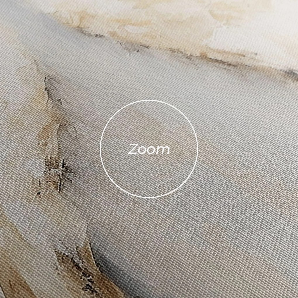 Tablou Canvas, 80x120cm, Dormitor si Living, Moderne, Textura de pictura, Cream White Wings