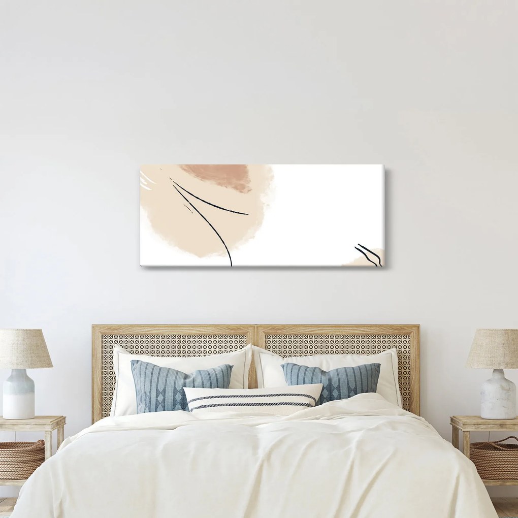 Tablou - Abstracție albă (120x50 cm)