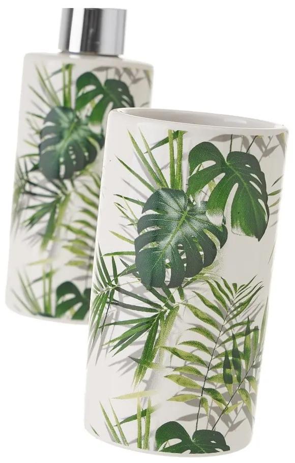 Set de accesorii de baie verde Palm Green – Casa Selección