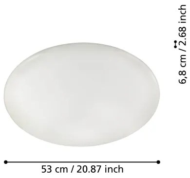 Plafonieră LED dimabilă Eglo 31738 TOTARI-Z LED/44,8W/230V alb