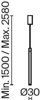 Pendul LED design tehnic Ray alb