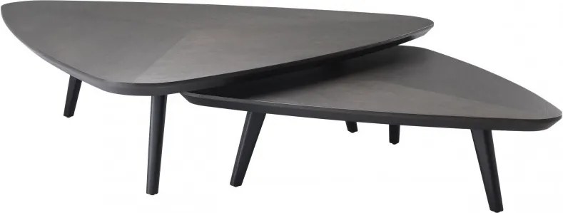 Set 2 masute de cafea din lemn design elegant LUX Lauren 113839 HZ