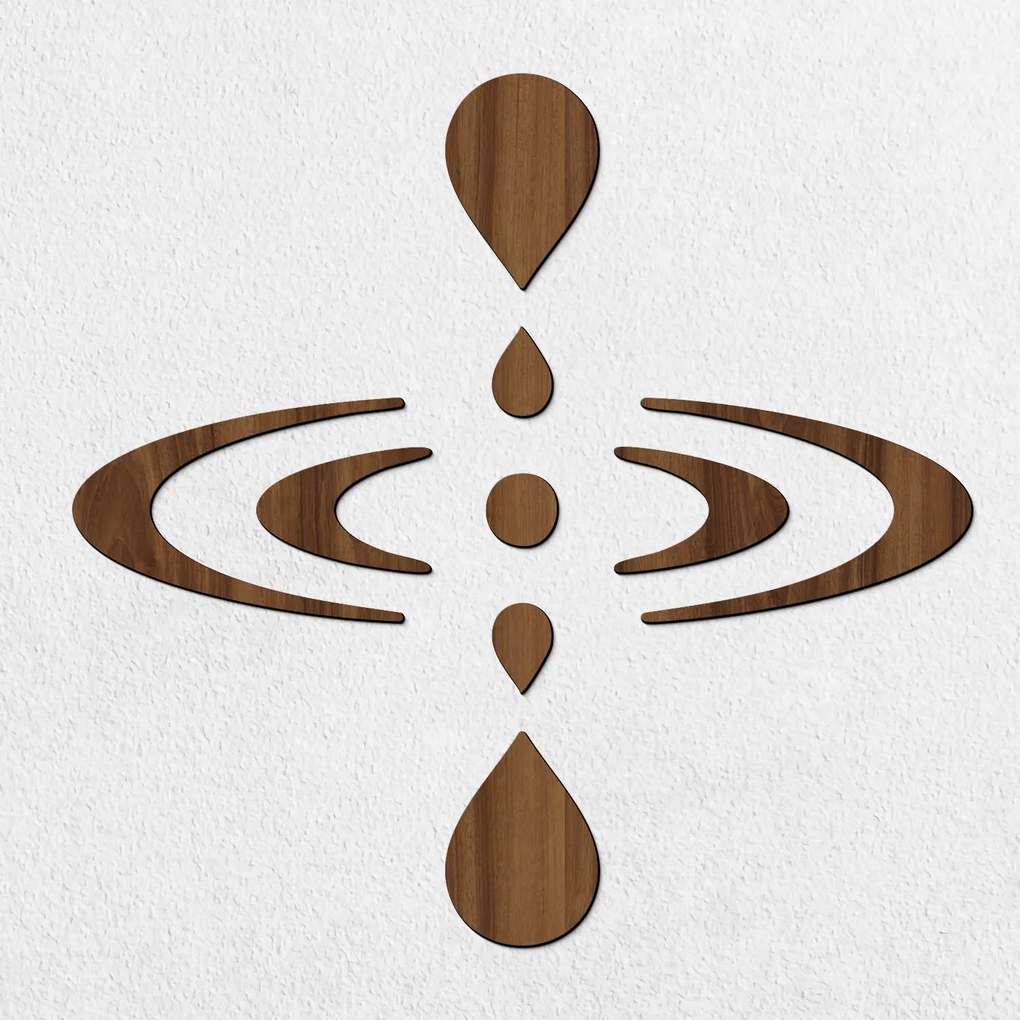DUBLEZ | Autocolant din lemn - Simbol Mindfulness