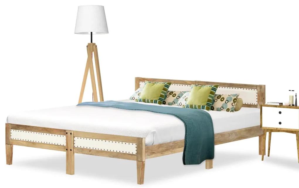 288428 vidaXL Cadru de pat, lemn masiv de mango, 180 cm
