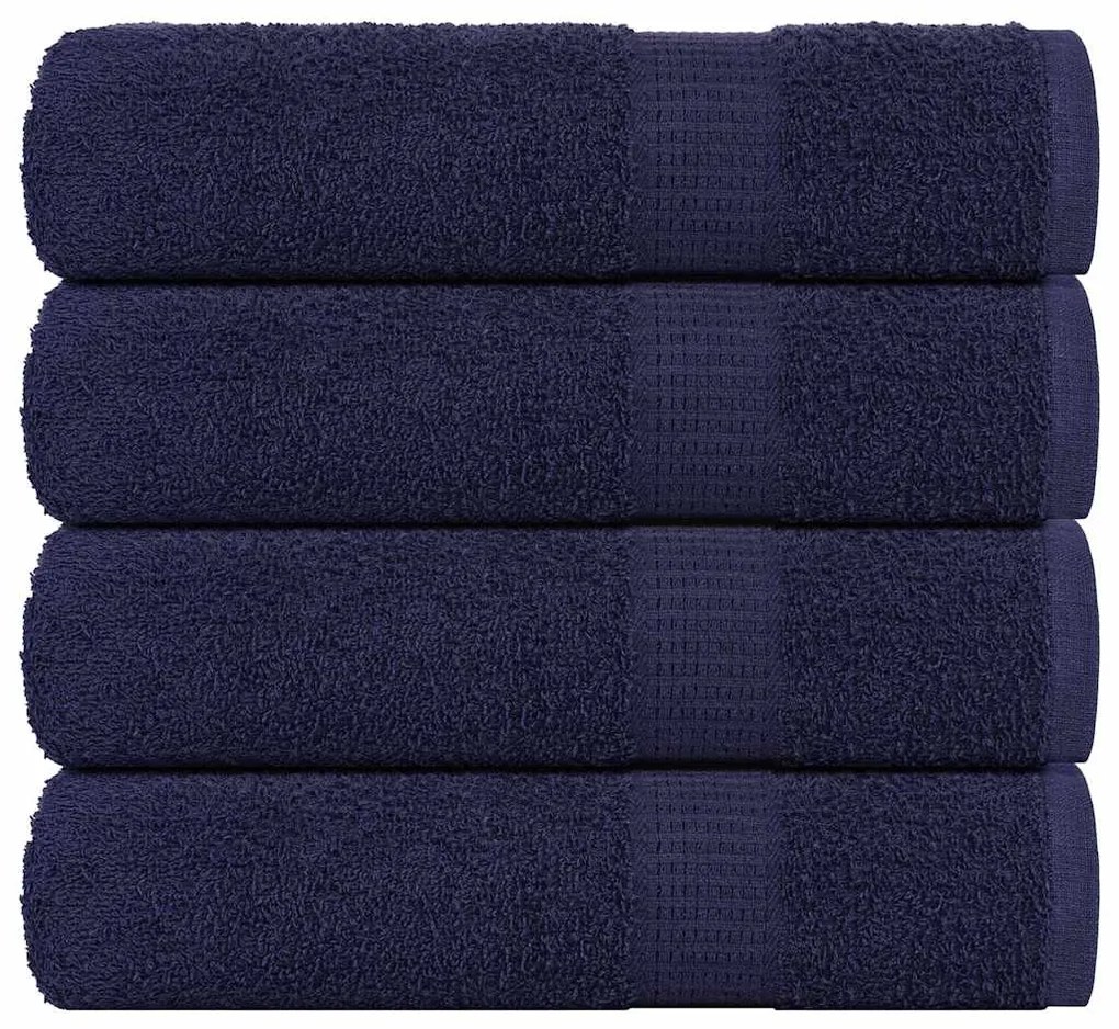vidaXL Prosoape de baie 4 buc Bleumarin 100x150cm 360 g/m² 100% bumbac