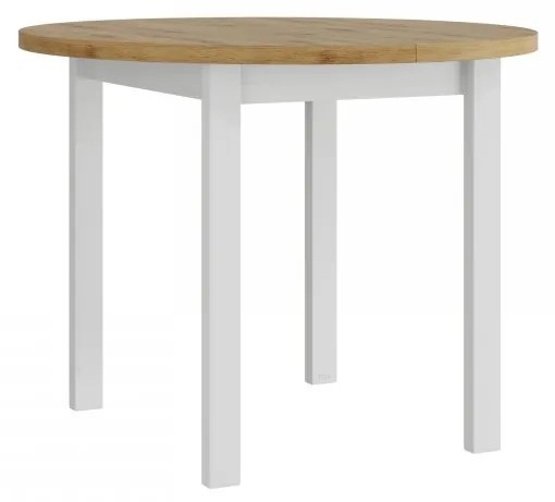 Masă sufragerie extensibilă Messas 100 130 II L (Stejar artisan + albă) (pentru 2-4 persoane). 1105399