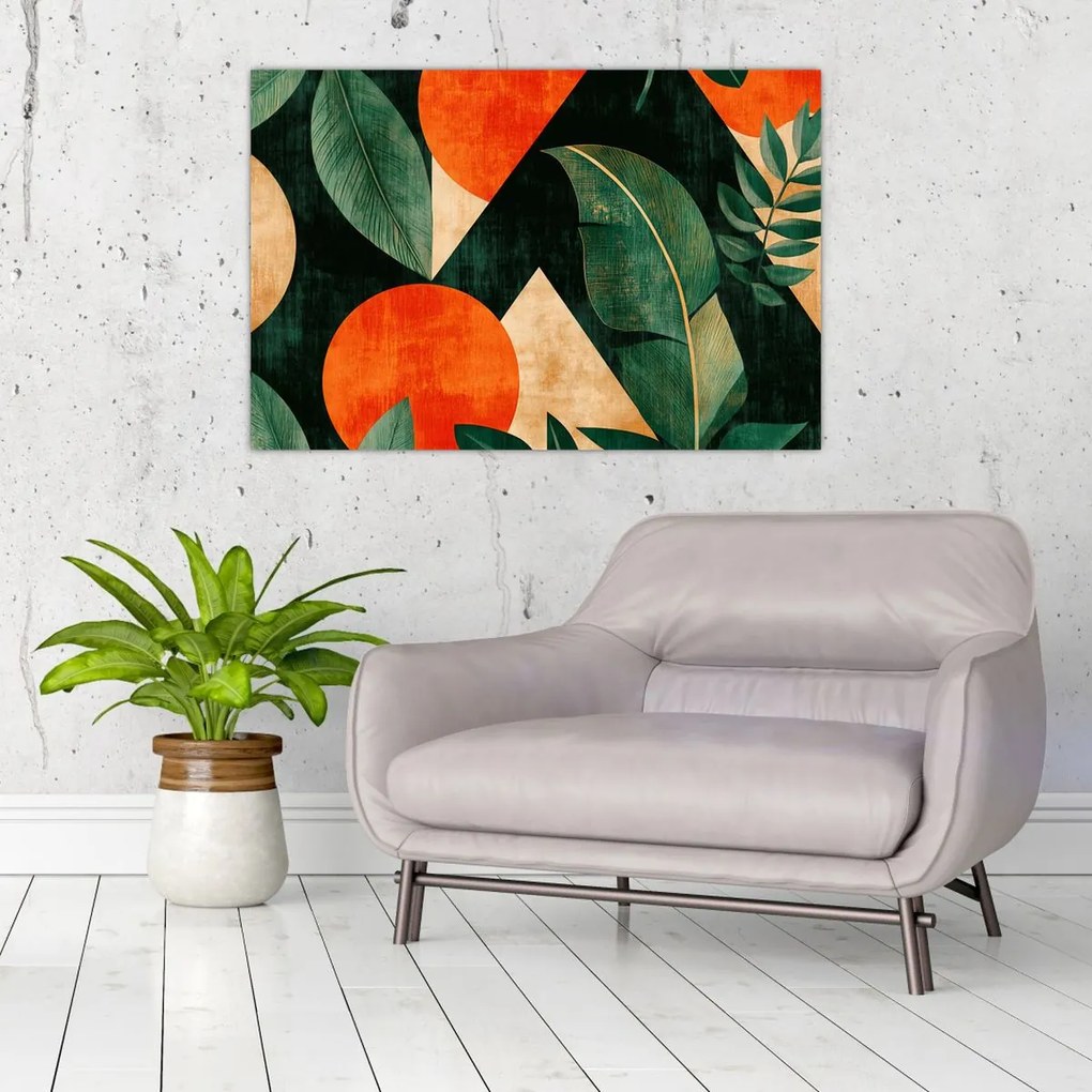 Tablou - Motive naturale geometrice II. (90x60 cm)