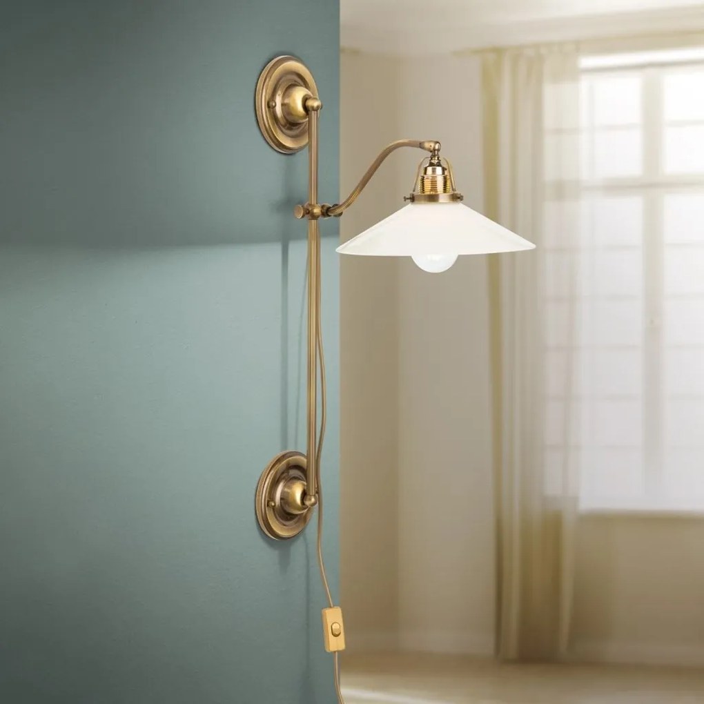 Aplica de perete realizata manual design rustic ARTDESIGN, patina/ champagne