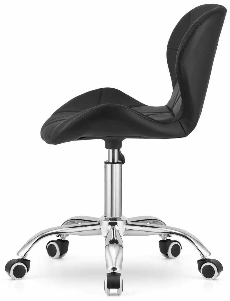 Scaun de birou AVOLA din piele ecologica, negru