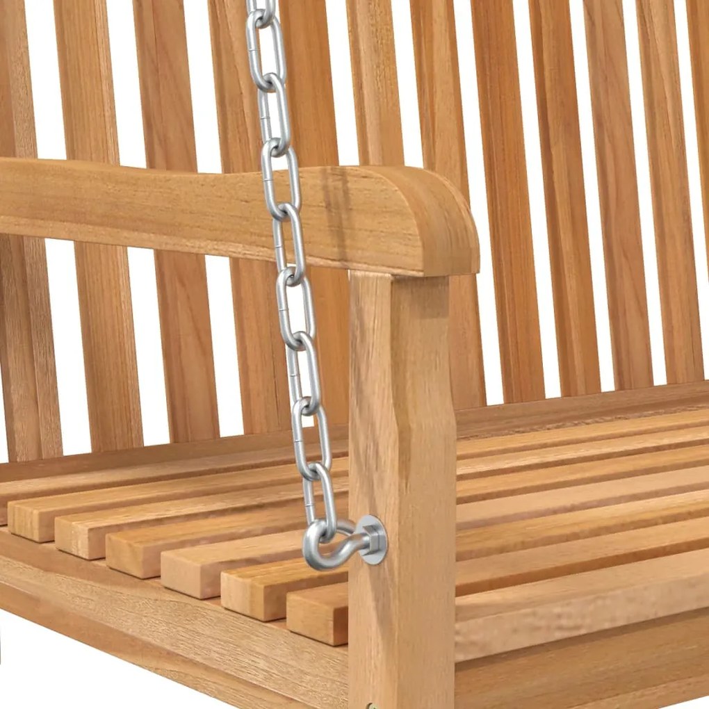 Banca balansoar, lemn masiv de tec, 114x60x64 cm 114 x 60 x 64 cm