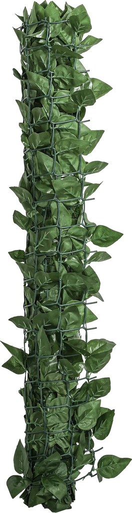 Outsunny Gard Viu Artificial din Fag pentru Balcon și Grădină, PE, 300x100 cm, Verde Închis | Aosom Romania