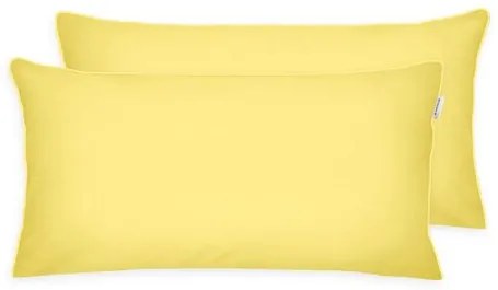 Față de pernă din Percale Tom Tailor Light Lemon - Sky blue, 40 x 80 cm