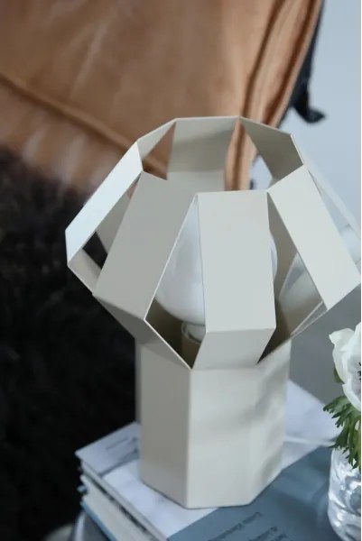 Markslöjd 109147 - Lampă de masă OCTA 1xE27/60W/230V crem