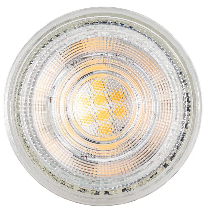 Set de 5 becuri LED GU10 50mm reglabile, clare, 4,9W, 430 lm, 2700K