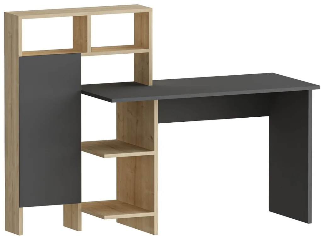 Birou Bugra Antracit 135.9x111.8x60 cm