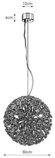 Lustră de cristal pe cablu Markslöjd 108101 BOLID 9xG9/20W/230V