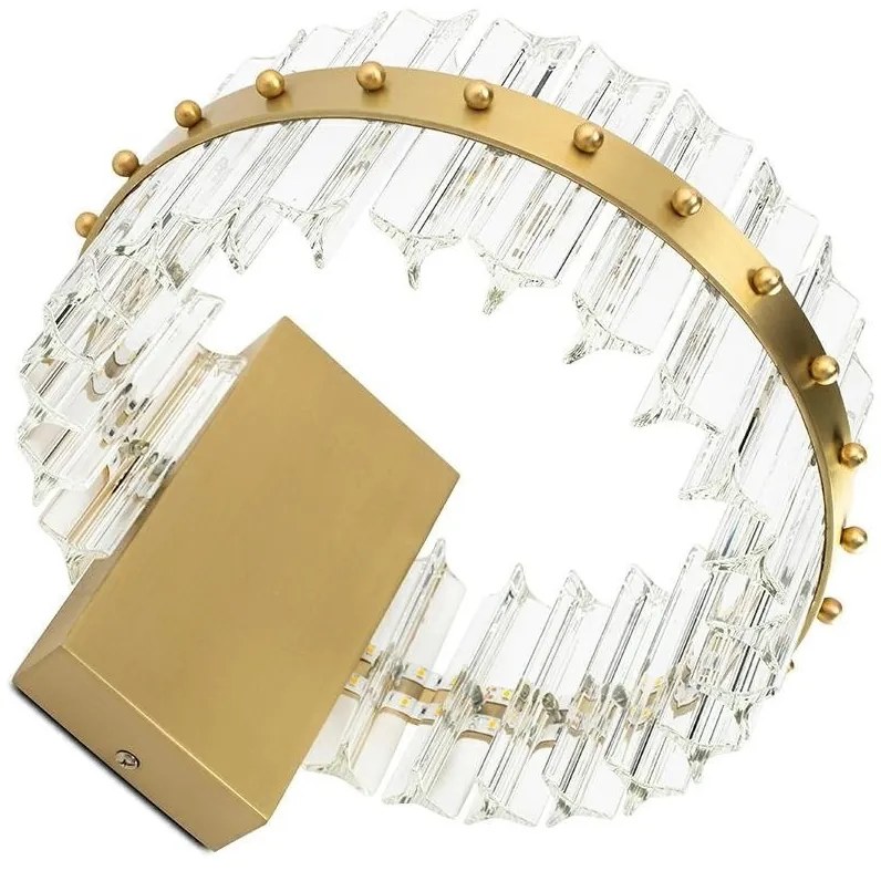 Aplica de perete LED design ambiental Half auriu