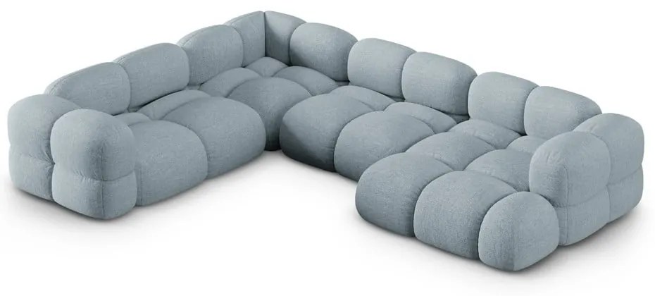 Colțar albastru deschis (cu colț pe partea stângă/în formă de "U") Loretto – Cosmopolitan Design