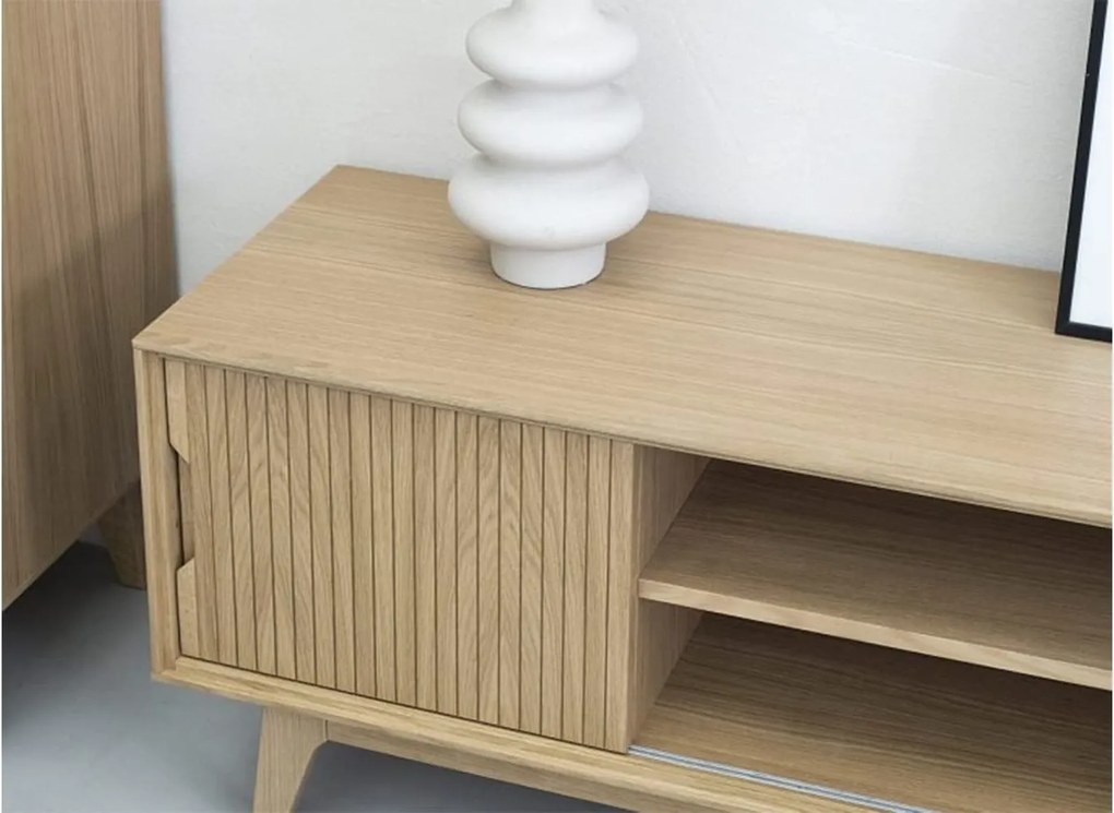 Etajera lemn masiv Brooklyn Dubla, 100 × 45 × 198 cm