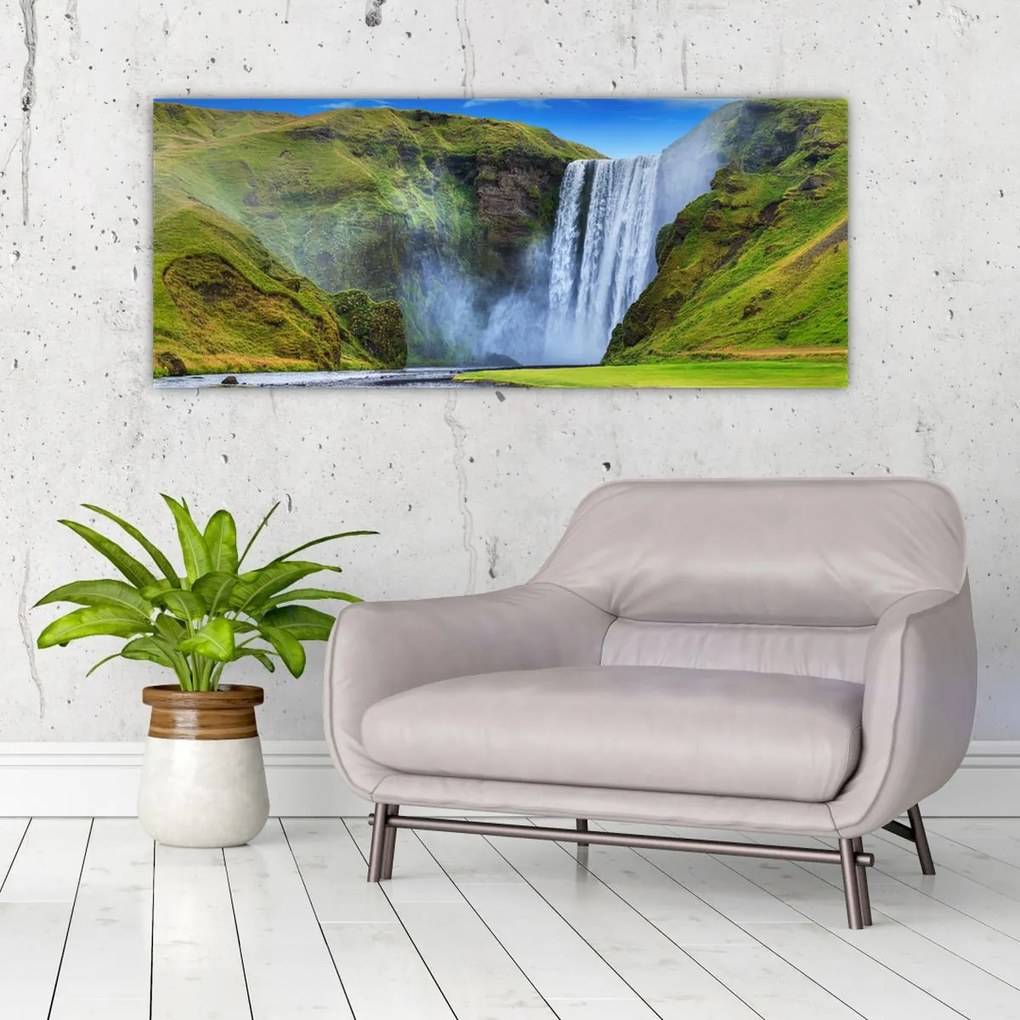 Tablou - Cascada Seljalandsfoss (120x50 cm)