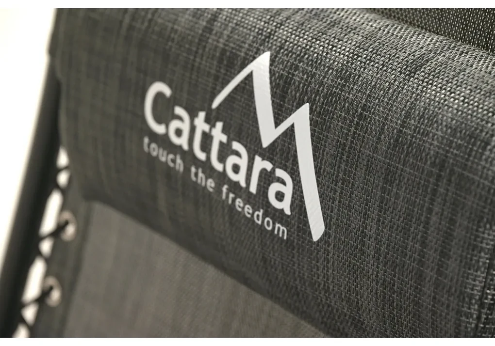Cattara 13520 Șezlong pliabil Alicante, antracit,150 x 66 cm