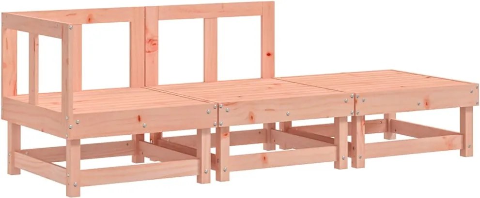vidaXL Set mobilier de grădină, 3 piese, lemn masiv douglas