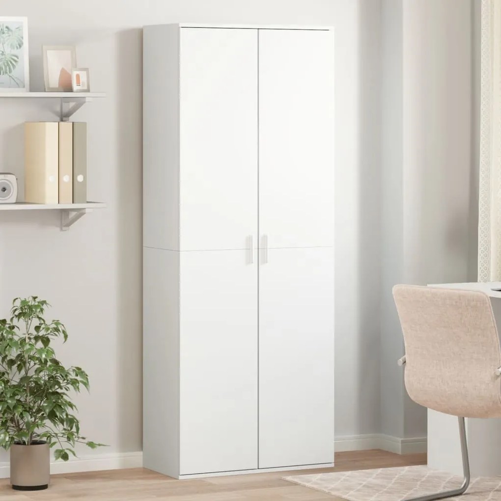 vidaXL Dulap înalt, alb, 70x35x180 cm, lemn prelucrat