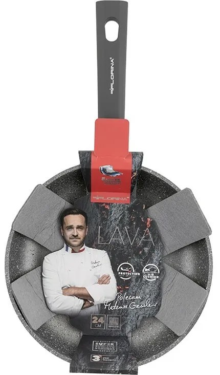 Florina Tigaie adâncă din aluminiu Lava 24 cm, diam. 24 cm