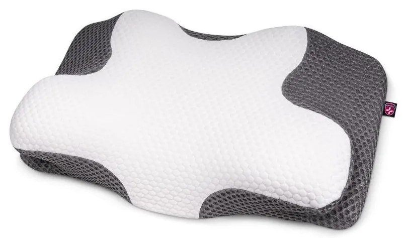 Pernă anatomică CONNECT IT CFH-6031-WH Lyra alb/gri