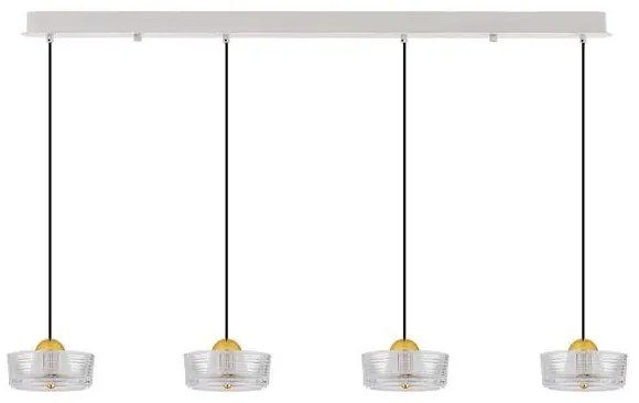 Lustra cu 4 pendule LED design modern KEROS