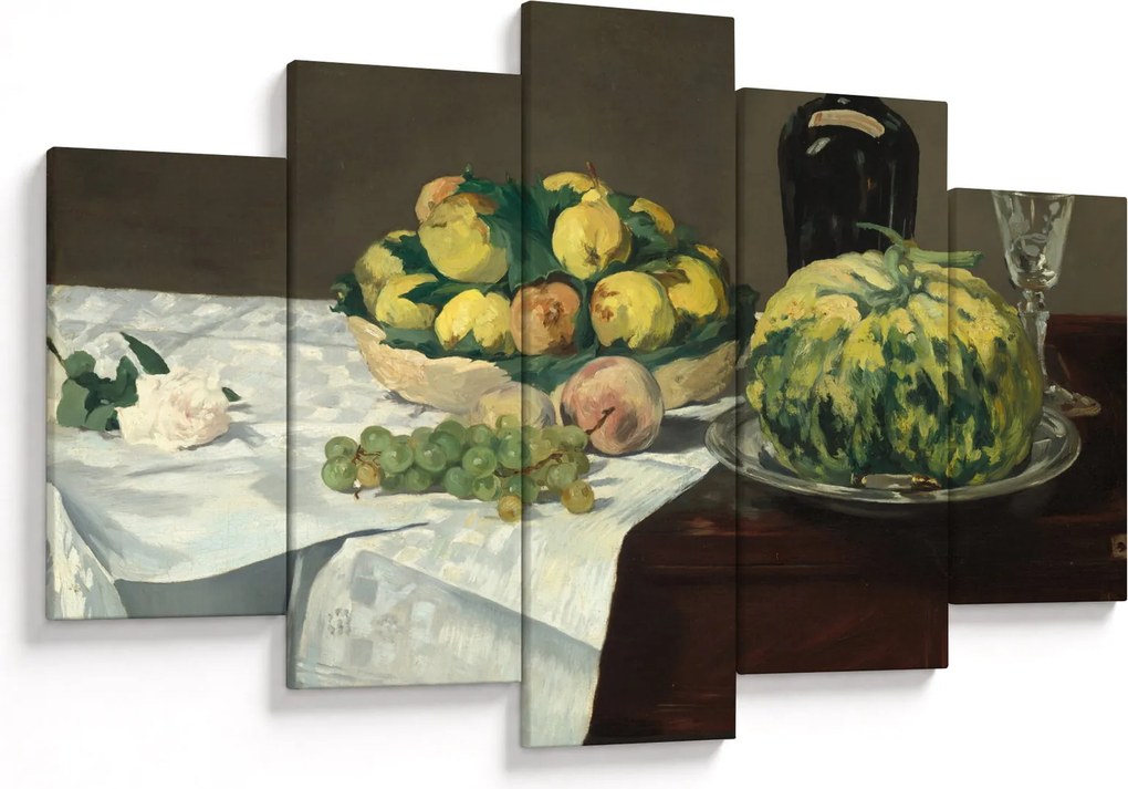 Tablou - Edouard Manet, Still Life with Melon and Peaches, reproducere (150x105 cm)