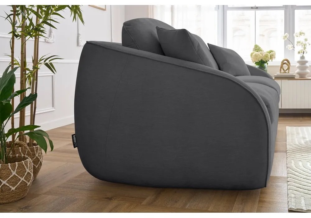 Canapea gri închis extensibilă 235 cm Cezanne – Bobochic Paris