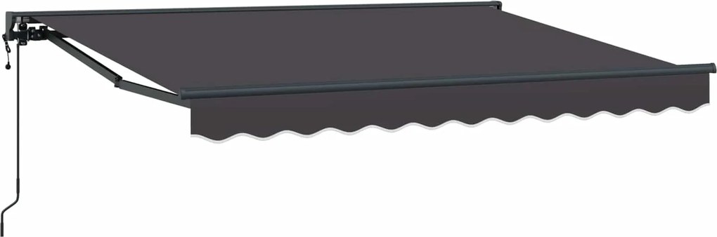 vidaXL Cort electric retractabil Antracit 2,5 x 2 m