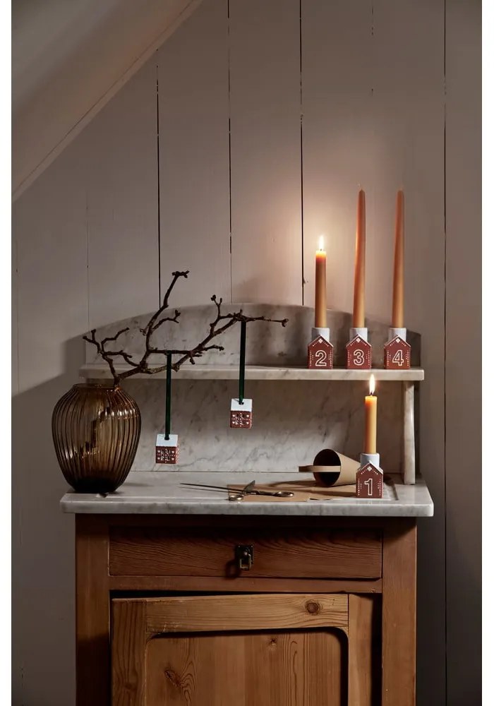 Sfeșnic pentru advent din ceramică Gingerbread – Kähler Design