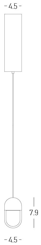 Pendul LED design minimalist 7W 3000K SANDY WHITE ZB-25139