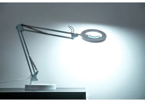 Lampă LED dimabilă de masă cu lupă LED/12W/5V 3000/4200/6000K alb Brilagi