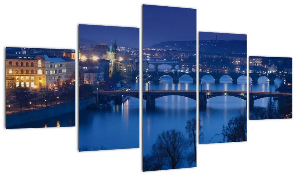 Tablou cu podurile din Praga (125x70 cm), în 40 de alte dimensiuni noi
