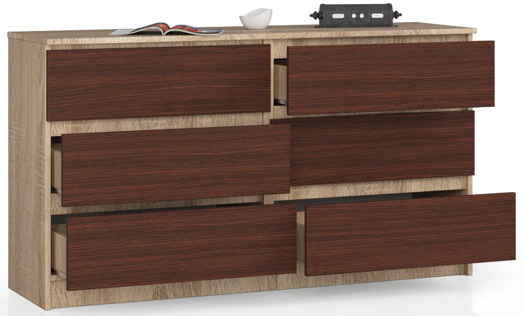 Comodă Keanu (Stejar sonoma + wenge). 1069396