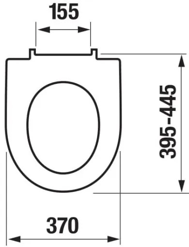 Colac de toaletă JIKA H8903850000631 SoftClose LYRA duroplast/alb
