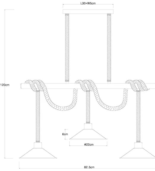 Globo 15690-3H - Lustră DIANA cu cablu, 3xE27/60W/230V, neagră