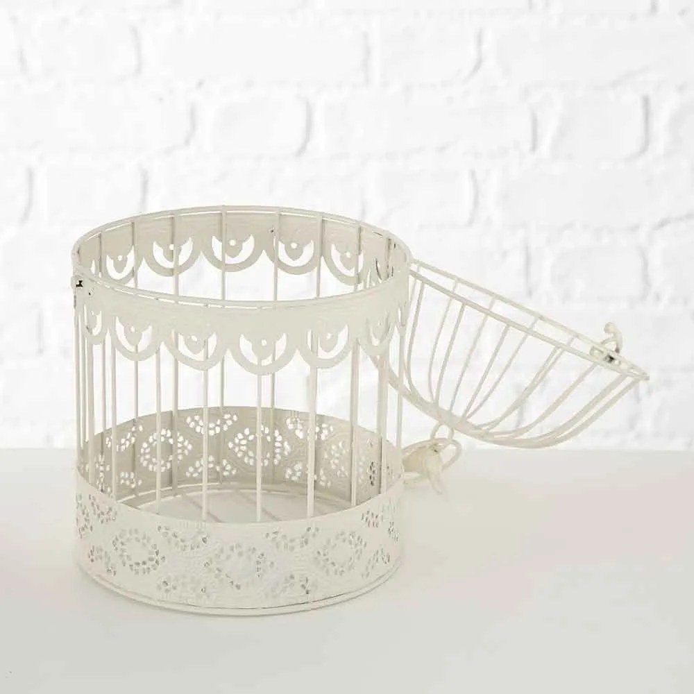 COLIVIE DECORATIVA FREDERIQUE, 19X30 CM, METAL, ALB