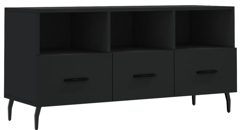 vidaXL Dulap TV, negru, 102x36x50 cm, lemn prelucrat