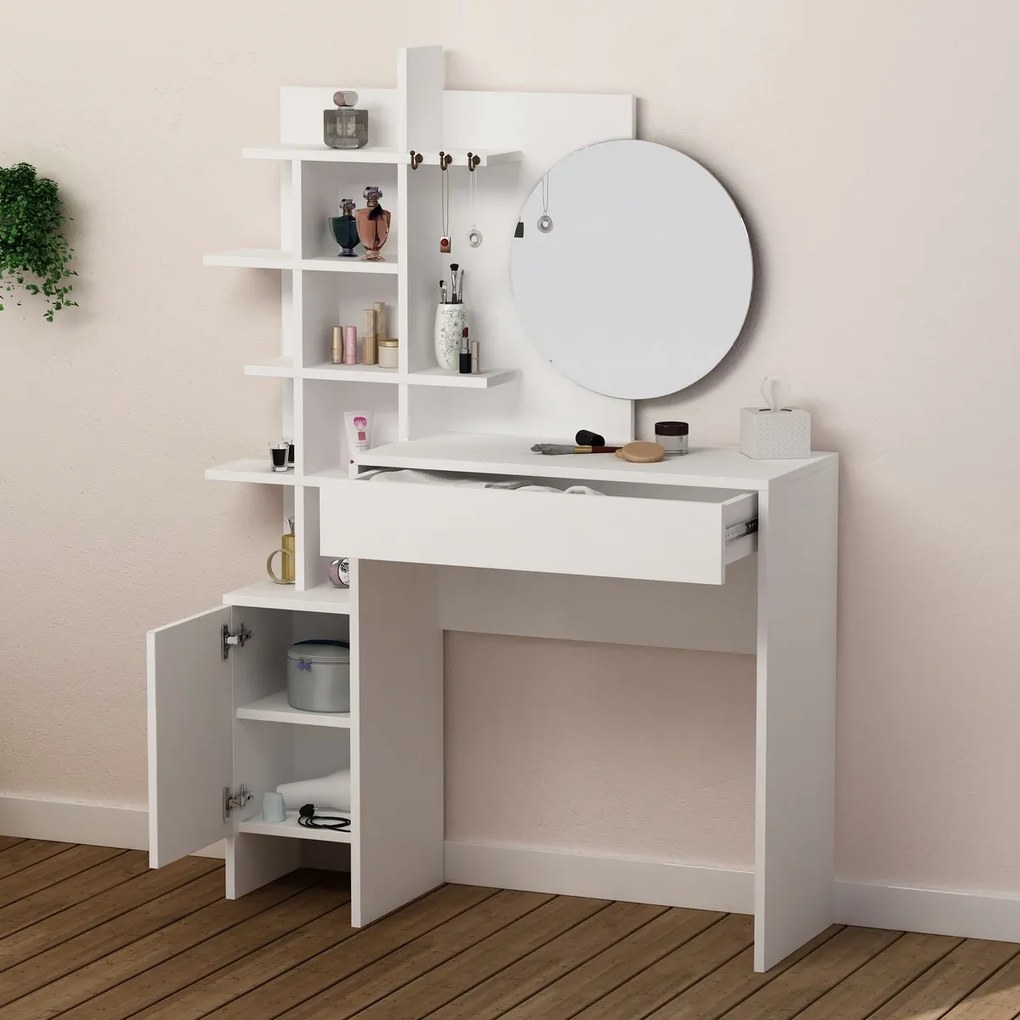 Masă de toaletă Mup White