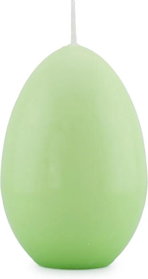 Lumanare in forma de ou, verde, 11,5 cm