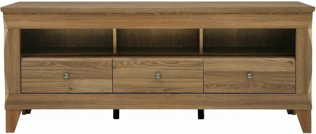 Comoda TV BERGEN RTV3S, stejar auriu, PAL, 156x47x64 cm