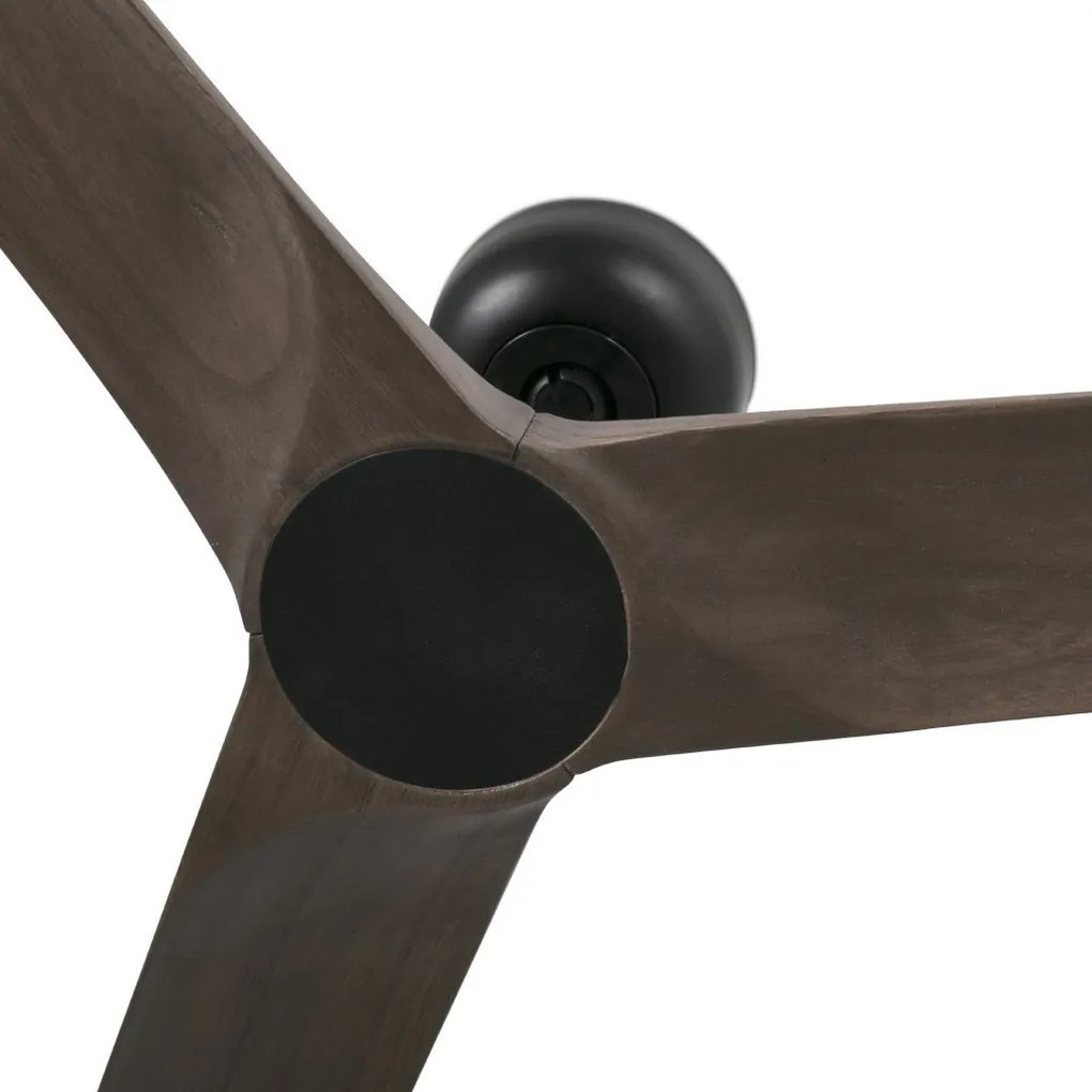Ventilator de tavan cu telecomanda HEYWOOD S negru/stejar inchis