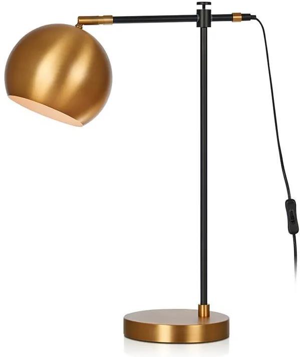 Lampa de birou Chester Table 1L Black/Bronze | MARKSLÖJD