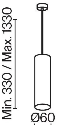 Pendul design tehnic Focus alb