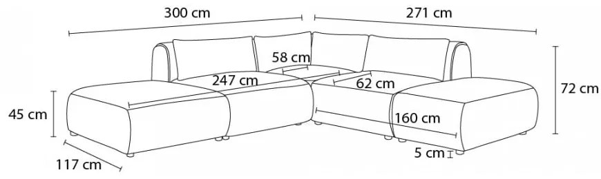 Colțar verde (cu colțar variabil) Jeanne – Bobochic Paris